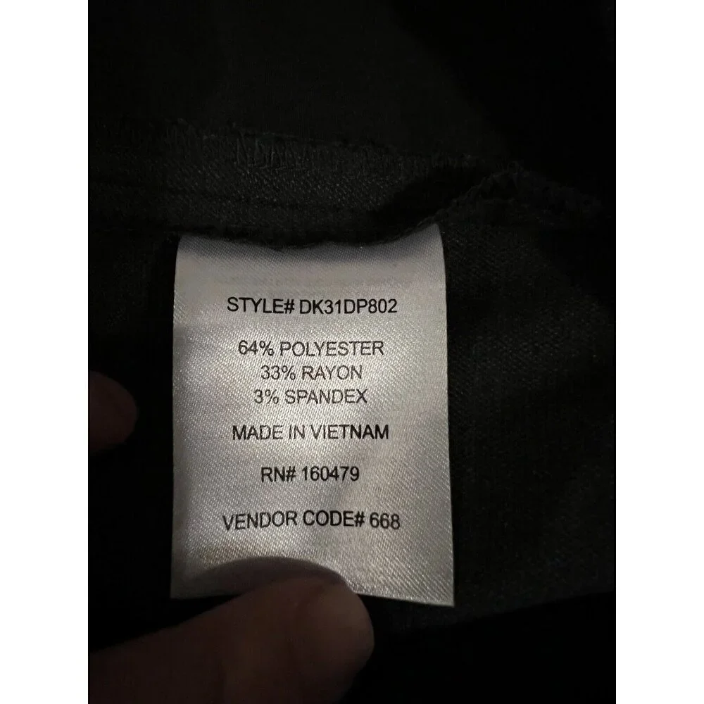 DKNY Mens Gray Stretch Elastic Waist Dress Pants Sz 36